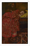 Girl in a Red Kimono (Geesje Kwak), c. 1895 by Anonymous