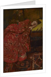 Girl in a Red Kimono (Geesje Kwak), c. 1895 by Anonymous