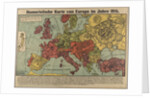 Humorous Europe Map in 1914, 1914 by Anonymous