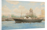 Imperial Yacht Standart on the Neva River, by Anonymous