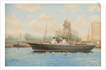 Imperial Yacht Standart on the Neva River, by Anonymous