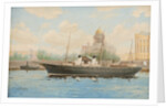 Imperial Yacht Standart on the Neva River, by Anonymous