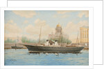 Imperial Yacht Standart on the Neva River, by Anonymous