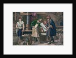 Johannes Gutenberg in his workshop, by Anonymous