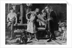 Johannes Gutenberg in his workshop, by Anonymous