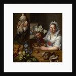 Kitchen scene with Christ at Emmaus, Between 1615 and 1620 by Anonymous