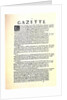 La Gazette (Gazette de France), 1631 by Anonymous