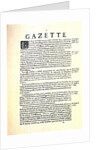 La Gazette (Gazette de France), 1631 by Anonymous