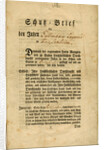 Letter of Protection for Callmann Lazarus from Friesenheim in Baden, 1777 by Anonymous