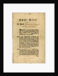 Letter of Protection for Callmann Lazarus from Friesenheim in Baden, 1777 by Anonymous