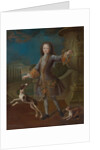 Louis XV of France With Two Dogs, by Anonymous
