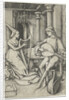 Luteplayer and Harpist, Late 15th cen by Anonymous