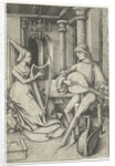 Luteplayer and Harpist, Late 15th cen by Anonymous
