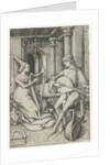 Luteplayer and Harpist, Late 15th cen by Anonymous