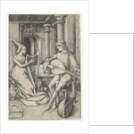 Luteplayer and Harpist, Late 15th cen by Anonymous