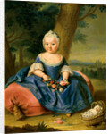 Maria Theresa as a three-year-old girl, ca 1720 by Anonymous