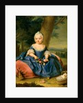 Maria Theresa as a three-year-old girl, ca 1720 by Anonymous