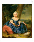 Maria Theresa as a three-year-old girl, ca 1720 by Anonymous