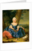 Maria Theresa as a three-year-old girl, ca 1720 by Anonymous