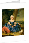 Maria Theresa as a three-year-old girl, ca 1720 by Anonymous