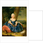 Maria Theresa as a three-year-old girl, ca 1720 by Anonymous