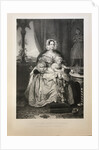 Marie dOrléans, duchess of Württemberg, with son Philipp, 1844 by Anonymous