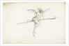 Monstrous witch on a broom, Mid of 17th cen by Anonymous