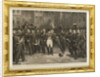 Napoleons farewell to the Imperial Guard in the courtyard of the Palace of Fontainebleau by Anonymous