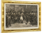 Napoleons farewell to the Imperial Guard in the courtyard of the Palace of Fontainebleau by Anonymous