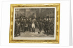 Napoleons farewell to the Imperial Guard in the courtyard of the Palace of Fontainebleau by Anonymous