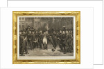 Napoleons farewell to the Imperial Guard in the courtyard of the Palace of Fontainebleau by Anonymous