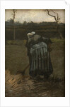 Peasant Woman Digging, 1885 by Anonymous