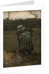 Peasant Woman Digging, 1885 by Anonymous