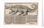 Popular print with representation of a Crocodile, 1563 by Anonymous