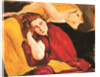 Portrait of a girl with red scarf, 1926 by Anonymous