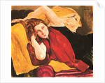 Portrait of a girl with red scarf, 1926 by Anonymous