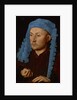 Portrait of a man with a blue chaperon (Man with Ring), ca 1429 by Anonymous