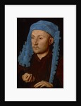 Portrait of a man with a blue chaperon (Man with Ring), ca 1429 by Anonymous