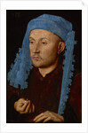 Portrait of a man with a blue chaperon (Man with Ring), ca 1429 by Anonymous