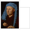 Portrait of a man with a blue chaperon (Man with Ring), ca 1429 by Anonymous