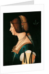 Portrait of Bianca Maria Sforza, Between 1475 and 1500 by Anonymous