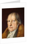 Portrait of Georg Wilhelm Friedrich Hegel, 1831 by Anonymous