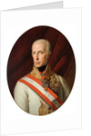 Portrait of Holy Roman Emperor Francis II, 1827 by Anonymous