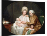 Portrait of Marc-Etienne Quatremère and His Family, 1780 by Anonymous