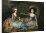 Portrait of Marie Antoinette and Princess of Lamballe, ca 1770 by Anonymous