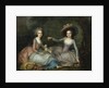 Portrait of Marie Antoinette and Princess of Lamballe, ca 1770 by Anonymous