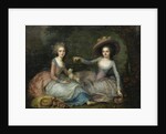 Portrait of Marie Antoinette and Princess of Lamballe, ca 1770 by Anonymous