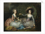 Portrait of Marie Antoinette and Princess of Lamballe, ca 1770 by Anonymous