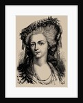 Portrait of Marie Louise of Savoy, Princess of Lamballe, 1889 by Anonymous