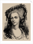 Portrait of Marie Louise of Savoy, Princess of Lamballe, 1889 by Anonymous